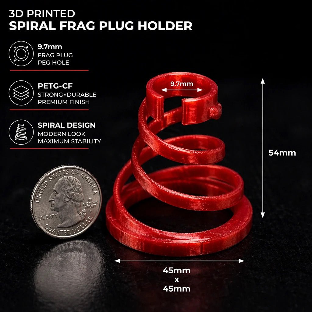 Spiral Universal Frag Plug Holder – Secure Coral Placement – Reef - Safe | Cox Marine Creations - Cox Marine Creations - Homegrown Zoa’s and Frags