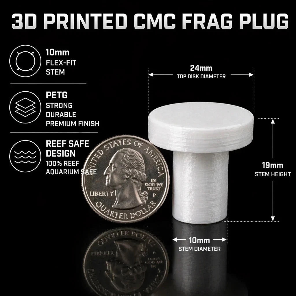 Frag Plugs – Clean Coral Mounting Solution – Reef - Safe | Cox Marine Creations - Cox Marine Creations - Homegrown Zoa’s and Frags